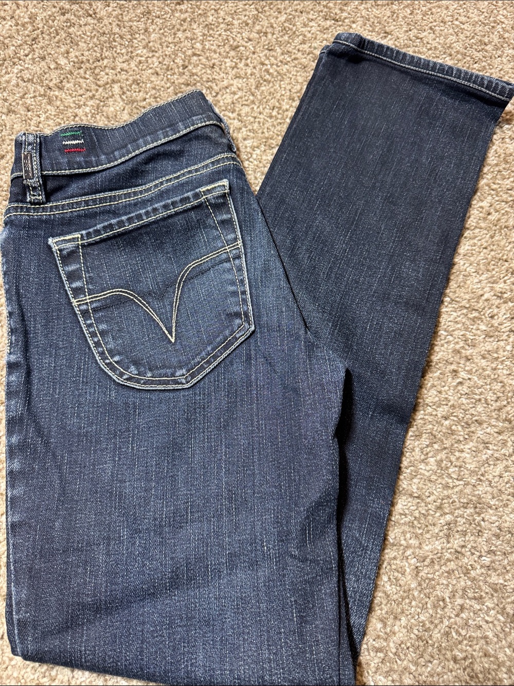 Diesel Women’s Dark Blue Straight Leg Jeans W28 L32 Stretch